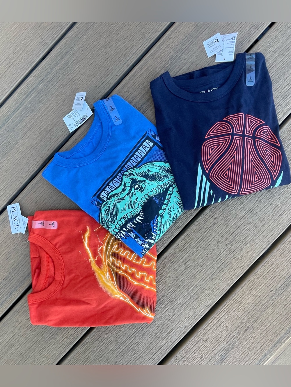 The Children's Place 3-Pack Graphic Tees - Red, Blue, Navy